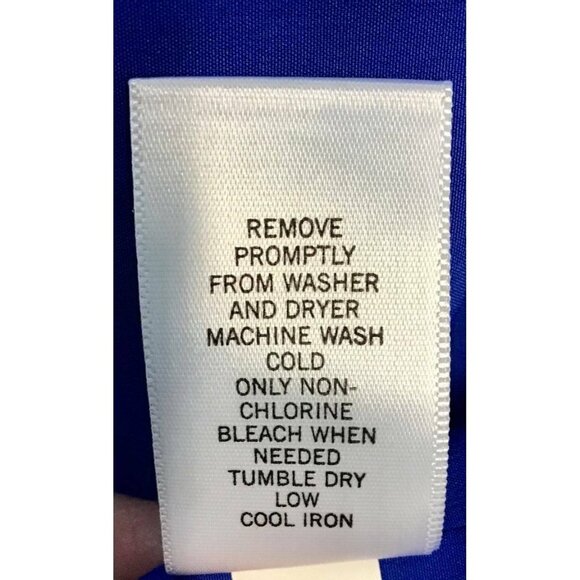 Banana Republic Dress 10 Blue Gray Color Block Shift Scoop Sleeveless Work 1268 - Picture 6 of 6